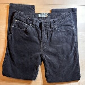 Mountain Khakis dark brown corduroy pants 35x32